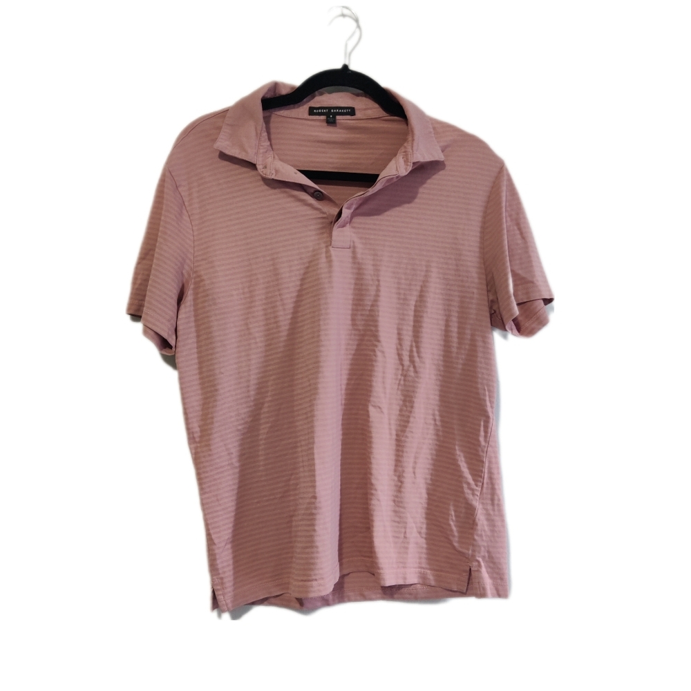 Robert Barakett Pink Striped Shirt